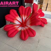 Décoration de printemps : Fleur gonflable rouge