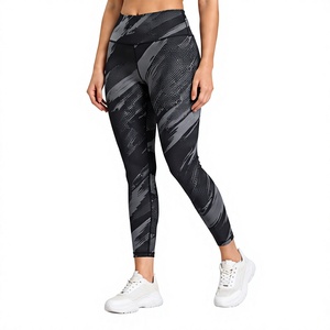 Leggings de sport pour femmes de haute qualité, personnalisés, imprimés par sublimation, taille mi-haute, sans couture, respirants et à séchage rapide - Product Image 2