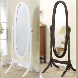 The Best Quality Modern Elliptic <b>Floor</b> <b>Mirror</b> with Wooden Frame Wholesale - Product Image 1