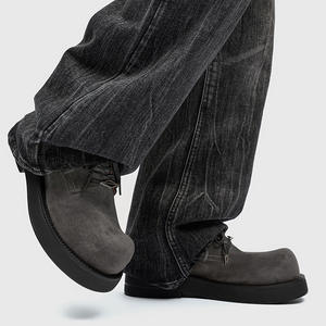 Nuove Scarpe Derby da Uomo con Suola Spessa, Tacco Alto, Taglio Basso, Punta Rotonda, Scarpe in Pelle alla Moda - Product Image 6