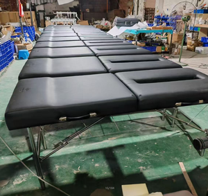 Tempat Tidur Terapi Pijat Lipat Multifungsi - 3 Segmen yang Dapat Disesuaikan untuk Punggung/Kaki, Fungsi Pemanas & Disetujui CE, Ideal untuk Klinik - Product Image 5