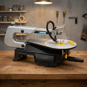 Sierra Vibratoria para Madera FERVI de Velocidad Variable, 230V, 0.12kW, con Hoja de 125mm y Lame Ajustable - Product Image 3