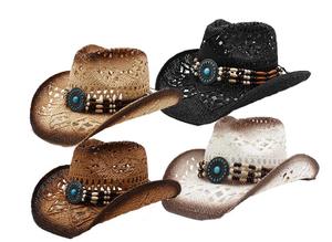 Wholesale Custom Cowboy <b>Hat</b> Sombrero De Paja Wide Brimmed <b>Hat</b> Manufacturer for Women in <b>Summer</b> <b>Straw</b> Cowboy <b>Hats</b> for Men - Product Image 6