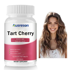 Cápsulas de Extrato de Cereja Ácida Ausreson Suplementos de Saúde Antioxidantes 500mg Cápsulas de Cereja Ácida - Product Image 1