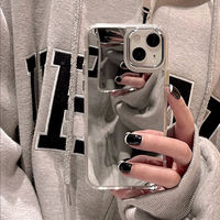 Funda de Teléfono Personalizada de Lujo con Espejo Plateado Electrochapado, Carcasa de TPU Acrílico a Prueba de Golpes para iPhone 18 17 16 15 14 13 Pro Max