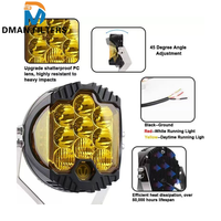 Barre lumineuse de travail LED de 7 pouces, projecteurs, 3 côtés, feux antibrouillard pour route, pour Lada 4x4 4WD ATV voitures, motos, éclairage extérieur automobile