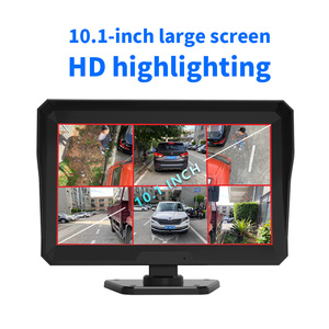 Cámara de <span class=keywords><strong>Video</strong></span> para Tablero de Instrumentos de 6 Canales, Impermeable, Kit de Cámara de Vigilancia para Camiones, Monitor IPS de 10 Pulgadas, DVR, Lente Dual, Grabación Nocturna - Product Image 4