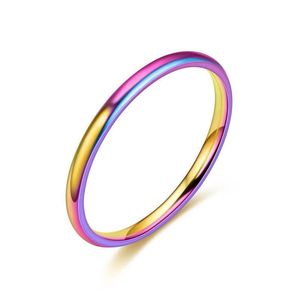 Simple All-in-one <b>Thin</b> Women's Plain Circle Stainless Steel <b>Ring</b> Senior Quality All-in-one Wear Joint <b>Ring</b> Tail <b>Ring</b> Jewelry - Product Image 3