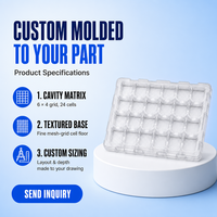 Plateau thermoformé personnalisé en PET pour l'emballage d'outils et de composants automobiles, fabricant de boîtes à inserts thermoformées