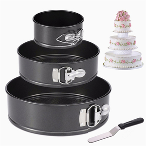 Moldes Desmontables para Pasteles Redondos de 10 Pulgadas con Forma Desmontable, <span class=keywords><strong>Molde</strong></span> de Aluminio con Resorte, Bandejas para Hornear, Juegos - Product Image 3
