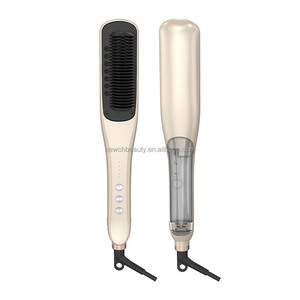 <span class=keywords><strong>Brosse</strong></span> Lissante <span class=keywords><strong>Chauffante</strong></span> Intelligente PTC à Vapeur pour Cheveux, Fer Plat Lissant, Peigne Électrique pour Cheveux Bouclés – Offre Spéciale - Product Image 1