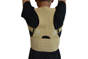 Penopang punggung bahu Neoprene magnetik, penahan koreksi postur untuk tulang selangka <span class=keywords><strong>Lumbar</strong></span> nyaman, penopang punggung - Product Image 5