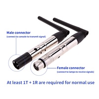 Contrôleur de signal DMX512, XLR mâle/femelle 3 broches, récepteur/émetteur DMX sans fil 2,4 GHz, XLR 3 broches sans fil