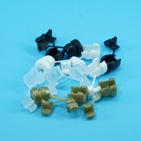 Clips Moldeados para Cables de Alimentación y Protectores de Cables, Transparentes/Verdes/Blancos/Negros, Organizadores de Cables de Plástico - Modelo 2P