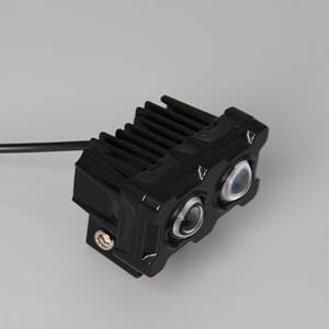 Phares à Led pour <span class=keywords><strong>Moto</strong></span> Lampe à Led 12V Bicolore Blanc Ambre Universel Auxiliaire Projecteurs Additionnels Antibrouillard - Product Image 4