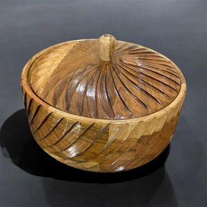 Boîte à chapati en bois la plus vendue, compatible micro-ondes et lave-vaisselle, écologique, pour le rangement et la présentation en cuisine, idéale pour la maison - Product Image 4