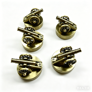 Decoraciones de Cañones Metálicos Retro Personalizadas de Fábrica OEM, Estatuas de Oro, Plata y Bronce, Venta al por Mayor para Adornos de Hogar y Bar - Product Image 4
