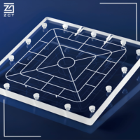 Plaque de verre optique en borosilicate pré-percée BF33 pour capteurs d'éclairage, instruments et équipements