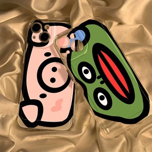 Coque transparente pour téléphone portable Xiaomi 13pro, motif tête de cochon et grenouille, pour couple - Product Image 1