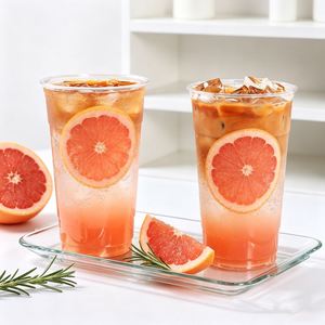 Gobelet en plastique transparent PET avec couvercle pour café, thé à bulles, boba glacé, 16, 24, 30, 32 oz, personnalisable avec logo, vente en gros - Product Image 1