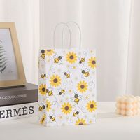 Abeja fiesta favores miel abeja bolsas de regalo dulce como puede abeja bolsa de dulces con asa para fiesta de cumpleaños suministros de ducha de bebé