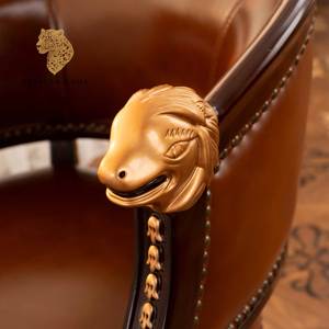 Divano in pelle americana sedia <span class=keywords><strong>classica</strong></span> moderna sedia in legno per casa e ufficio poltrone <span class=keywords><strong>da</strong></span> pranzo <span class=keywords><strong>camera</strong></span> <span class=keywords><strong>da</strong></span> letto Hotel o Villa mobili - Product Image 2