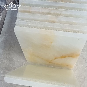 GOLDTOP OEM/ODM Modern Polished Onix Onice Backlight <b>White</b> Onyx Marble Slab for Background Wall - Product Image 1