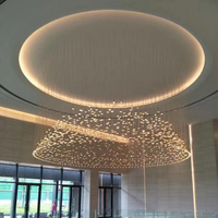 Lustre LED moderne personnalisé en acrylique pour le département des ventes, les hôtels, les villas, les salons, les restaurants, les halls