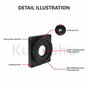 In alluminio anodizzato CS-A serie gabbia apertura regolabile diaframma dell'iride per il sistema di gabbia - Product Image 4