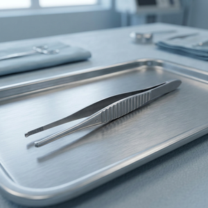 Pinces à tissus Gillies 1x2 à dents courbées et dentelées, instrument chirurgical certifié CE ISO13485 Classe I, instruments de haute qualité - Product Image 2