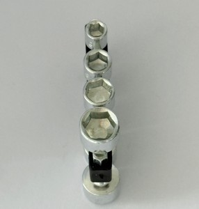 Cao cấp 9-Piece ổ cắm cờ lê thiết lập với chức năng gió tuốc nơ vít tùy chỉnh OEM cao su Dải thiết lập - Product Image 6