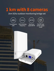 5GHz Tenda O1 867Mbps Internet 1km truyền dữ liệu Tenda O1-5G Extender Wifi Antenna CPE không dây AP - Product Image 5