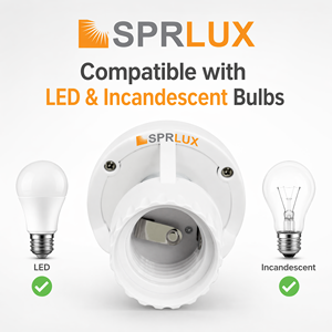 Soporte de Lámpara con Sensor de Movimiento Infrarrojo para Plástico, con Interruptor <span class=keywords><strong>E27</strong></span>, Color Blanco, Certificado CE, 2 Años de Garantía, Alta Calidad - Product Image 3