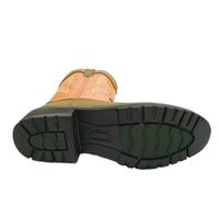 Bottes de cowboy longues marron pour hommes et femmes, OEM/ODM, avec ou sans embout et tige en acier.