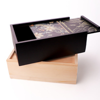Vietnam WeWood Maßgefertigte Schwarze Parfümbox Poliertes Holz Geschäftsgeschenk Pyramiden-Design Antik-Imitation Stil zur Aufbewahrung