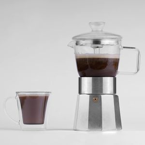 <span class=keywords><strong>Cafetera</strong></span> Italiana Portátil para Espresso, 4/6/9 Tazas, <span class=keywords><strong>Cafetera</strong></span> Moka Transparente de Grado Alimenticio para Café y Té - Product Image 3