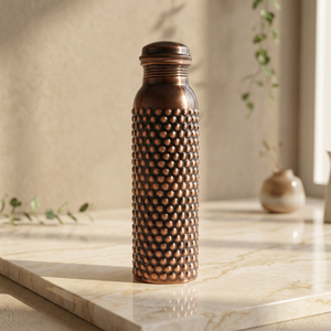 Botella de agua de cobre Daana antigua clásica de latón Ak con calidad superior - Product Image 2