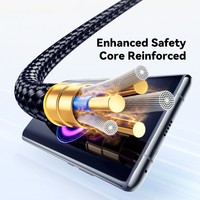 Câble USB-C vers USB-C ESSAGER ES-X61 1m 100W avec affichage numérique pour téléphone, tablette, ordinateur portable, charge rapide et transfert de données