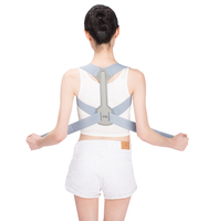 Correcteur de posture réglable pour le soutien de la mémoire musculaire, soulagement des douleurs du haut et du bas du dos, attelle dorsale moyenne pour adulte
