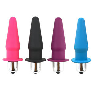 Silikon Anal Plug mit Vibrator Massage gerät Butt Plug Trainer Mastur bator Erwachsene Erotik Werkzeuge Anus Sexspielzeug Frau Kugel - Product Image 1