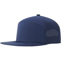 Gorra de Béisbol Personalizada de 6 Paneles con Logotipo Bordado en 3D, Parche de Goma, Impermeable, con Orificios Cortados con Láser, Deportiva, de Golf, Perforada, con Cierre a Presión