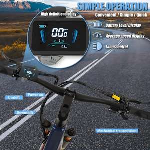 Vélo de montagne électrique à suspension intégrale 29'' Vakole EMT29 12s 250W 691Wh 48V 14.4Ah avec capteur de couple, cross-country, stock UE - Product Image 6