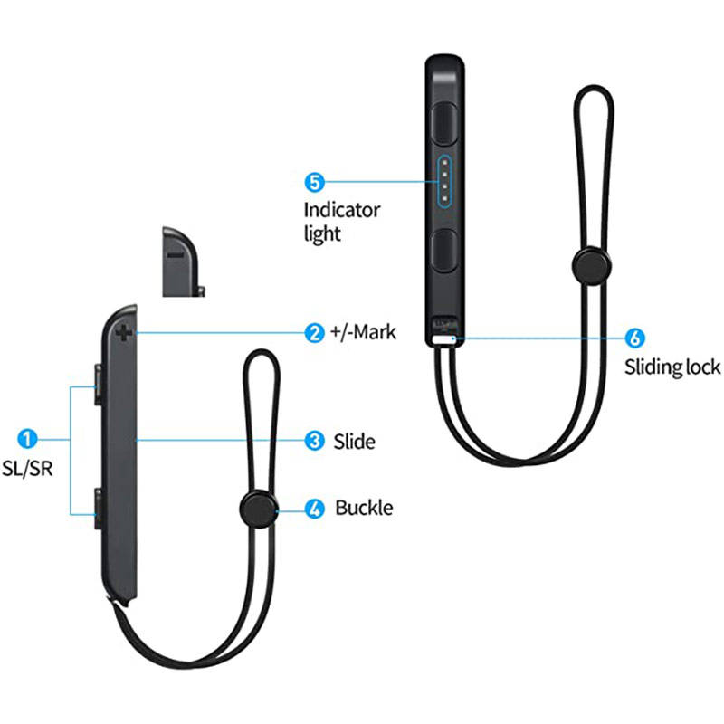 Wrist Strap Lanyard for Nintendo Switch Game JoyCon Controller