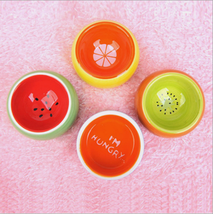 Cuenco de cerámica para comida de hámster, cuenco para comida de animales pequeños, color fruta - Product Image 6