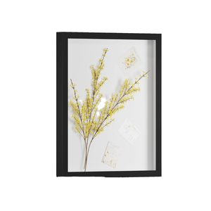 <b>Black</b> European Style Dried Flower <b>Photo</b> <b>Frame</b> Front Opening Real-glass 8*10 Inch Shadow Box Lovers Gifts MDF Letterpress Printed - Product Image 1