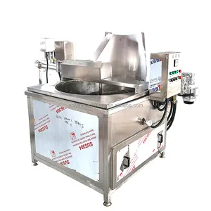 Fully Automatic Round Pan Round Frame Food Cooked Fryer Commercial 304 Stainless Steel Food Potato Chips Peanut Fryer Equipment