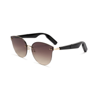 Lunettes de soleil légères à monture métallique, lunettes intelligentes IA avec traduction, lunettes audio Bluetooth 5.4 avec appels IA et musique