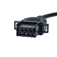 Cable Conector OBD2 Macho a Hembra Linkyou de 24V Negro, Compatible con OBD1/OBD2 de 8 Pines para Camiones 1987-2005, Herramienta de Diagnóstico