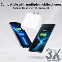 Pengisi Daya Dinding USB-C GaN 45W Pengisian Cepat PD 3.0 PPS Colokan AS untuk Samsung Galaxy S24 S23 Note 20 Tablet OEM Grosir