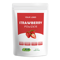 Extrait d'herbe de poudre de fruit de fraise naturelle de qualité supérieure avec polyphénols actifs et rehausseur de saveur et colorant à la vitamine C